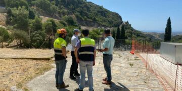 Comienza la señalización de las obras de lo que será el parque de aguas de Casares