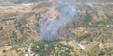 Declarado un incendio forestal en Estepona