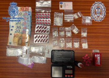 Detenido “in fraganti” un hombre de 41 años mientras realizaba un pase de droga