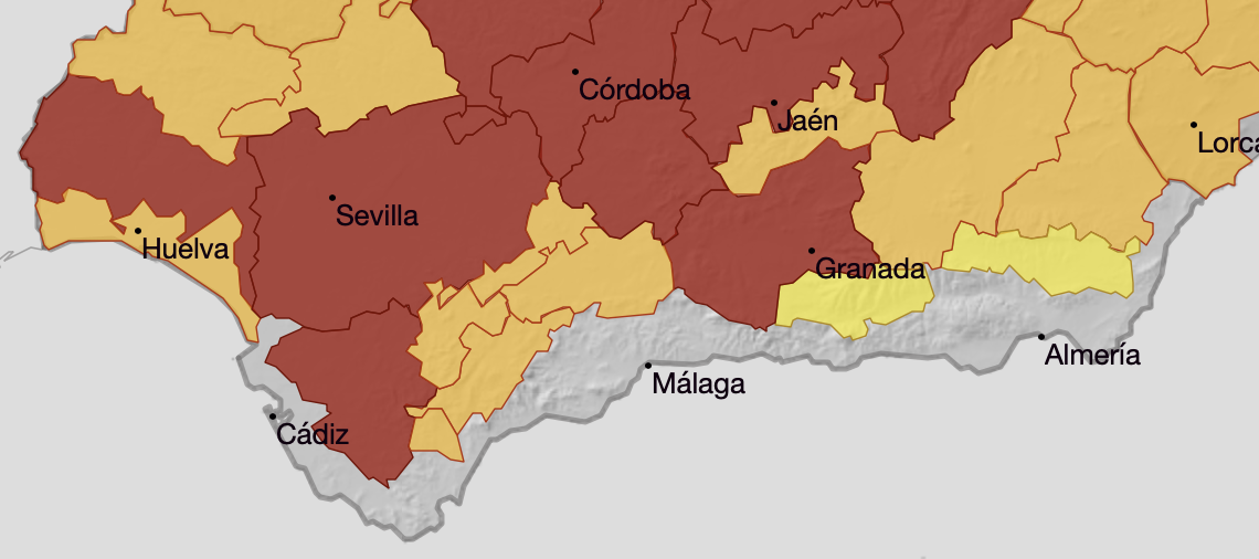 La Costa del Sol se salva hoy de la ola de calor pero mañana cambia la situación