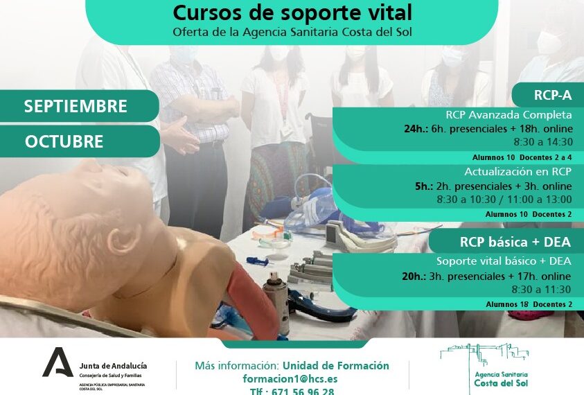 La Agencia Sanitaria Costa del Sol organiza diferentes cursos de soporte vital