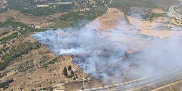 Declarado un incendio forestal en Manilva