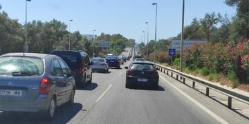 Colapso en la A7, desde Marbella hasta Mijas, a causa de una colisión