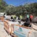 Levantan un muro en la Avenida Buchinguer de Marbella para evitar inundaciones