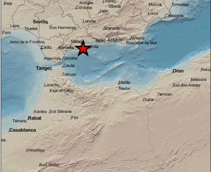 Registrado un terremoto de magnitud 3,1 en Torremolinos