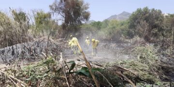 Hoy sábado continúan las labores de «remate y liquidación» del incendio de Sierra Bermeja