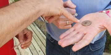 La moneda romana encontrada en la Cripta de Casares se expondrá en la Casa Natal de Blas Infante