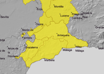 La AEMET activa el aviso amarillo por lluvias en la Costa del Sol hasta la noche hoy viernes