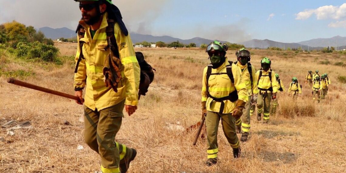 Dado de alta el segundo bombero herido en el incendio de Sierra Bermeja