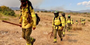Dado de alta el segundo bombero herido en el incendio de Sierra Bermeja