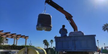 Nuevos contenedores para el servicio de limpieza de Manilva