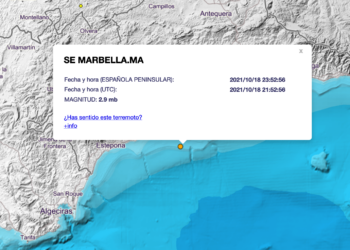 Registrado un terremoto de 2.9 en Marbella