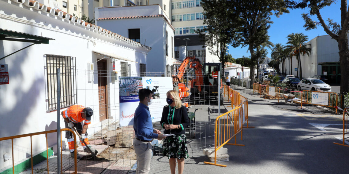 Continúa la ampliación del Paseo Marítimo de Marbella hacia el barrio de La Bajadilla