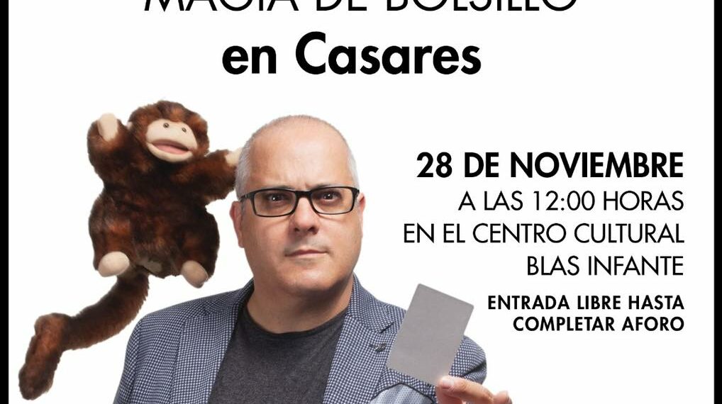 El Mago Migue actúa en Casares el domingo 28 de noviembre en el Centro Cultural Blas Infante