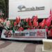 Los trabajadores de Unicaja se concentran en Málaga este martes en protesta por el ERE