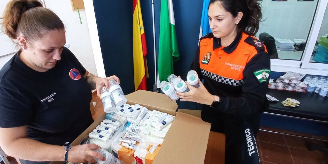 Protección Civil de Manilva prepara el envío de donaciones a La Palma