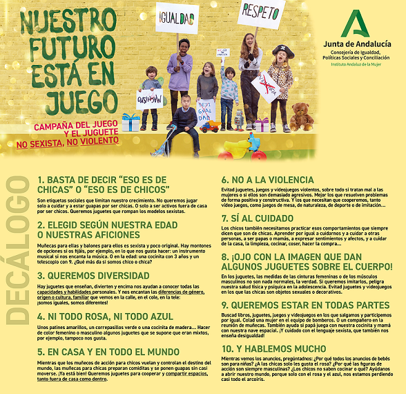 Marbella se suma a la ‘Campaña del juego y el juguete no sexista, no violento’