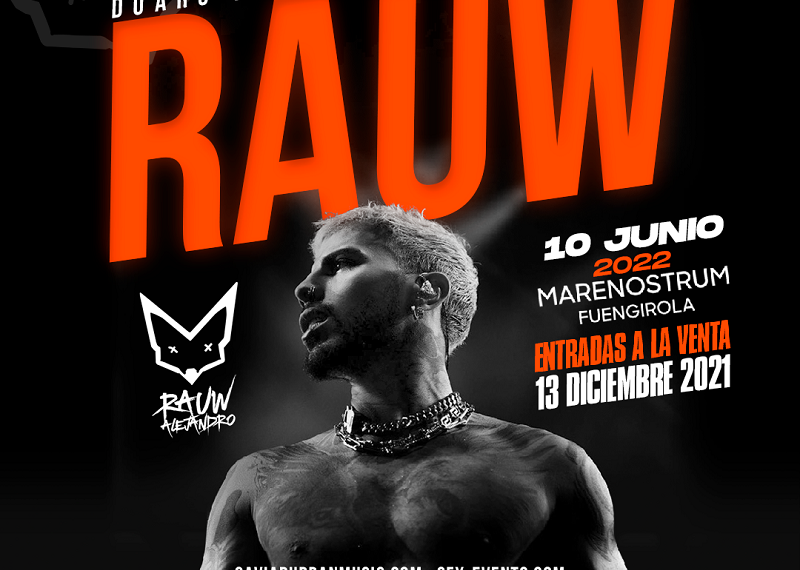 Rauw Alejandro elige Marenostrum Fuengirola como fecha exclusiva en Andalucía de su gira mundial
