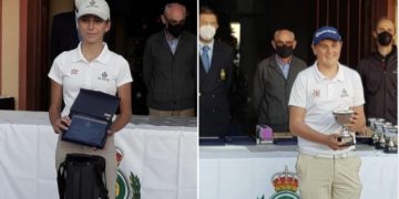 Los golfistas de Secadero Cristóbal Varo y Marta Aguilar, campeones este fin de semana