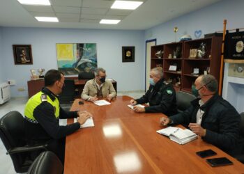 El Ayuntamiento de Marbella presenta al sector del taxi el nuevo organigrama de la Jefatura de la Policía Local