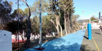 Mejoras en la pista deportiva del Colegio Los Almendros de Secadero