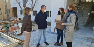 Continúan los trabajos en el colegio de Sabinillas, que se espera que acaben en marzo