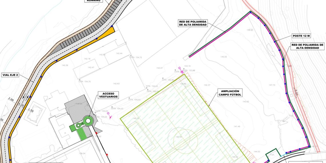 Comienzan las obras del aparcamiento del entorno del campo de fútbol de Benahavís