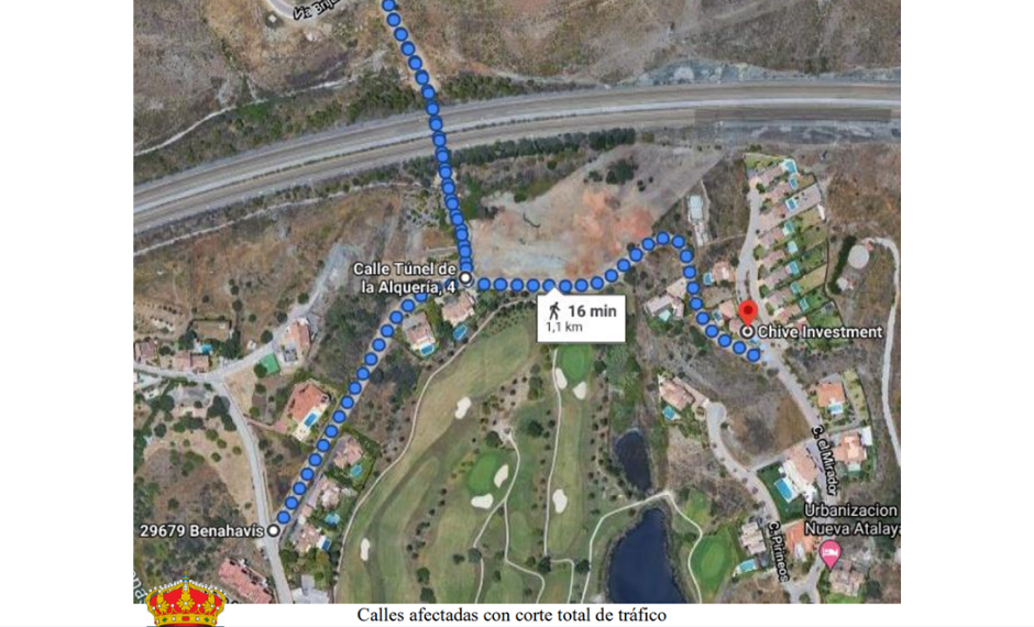 Las obras para la subestación de Benahavís obligarán a modificaciones en el tráfico