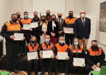 Protección Civil de Manilva, galardonada por su labor en el incendio de Sierra Bermeja