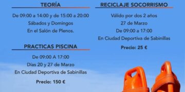 Manilva pone en marcha un curso de socorrismo y desa