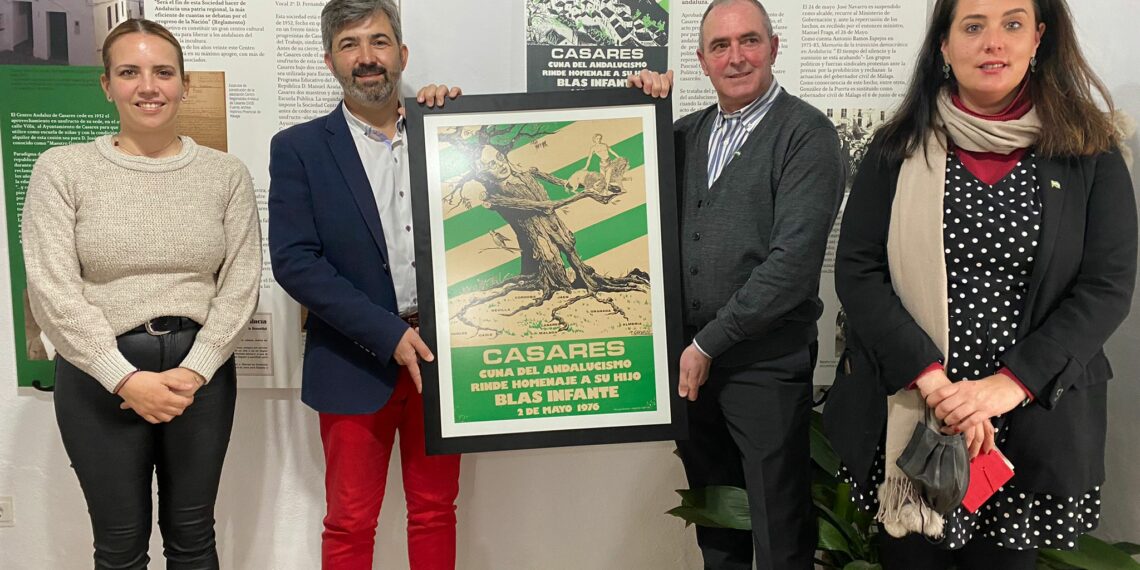 Vuelve a Casares el cartel del primer homenaje a Blas Infante que data del 3 de mayo de 1976