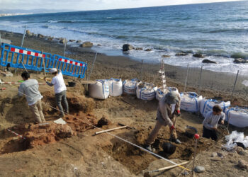 El yacimiento de las Dunas revela una instalación alfarera de la época tardorromana