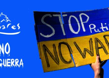 Concentración en Casares contra la guerra y en solidaridad con Ucrania