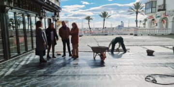 Las obras en las plazas del Puerto de la Duquesa entran en su recta final