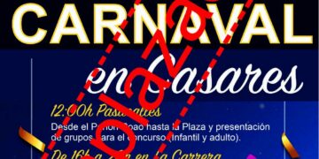 Aplazada al próximo sábado la fiesta de Carnaval de Casares por previsión de  lluvias