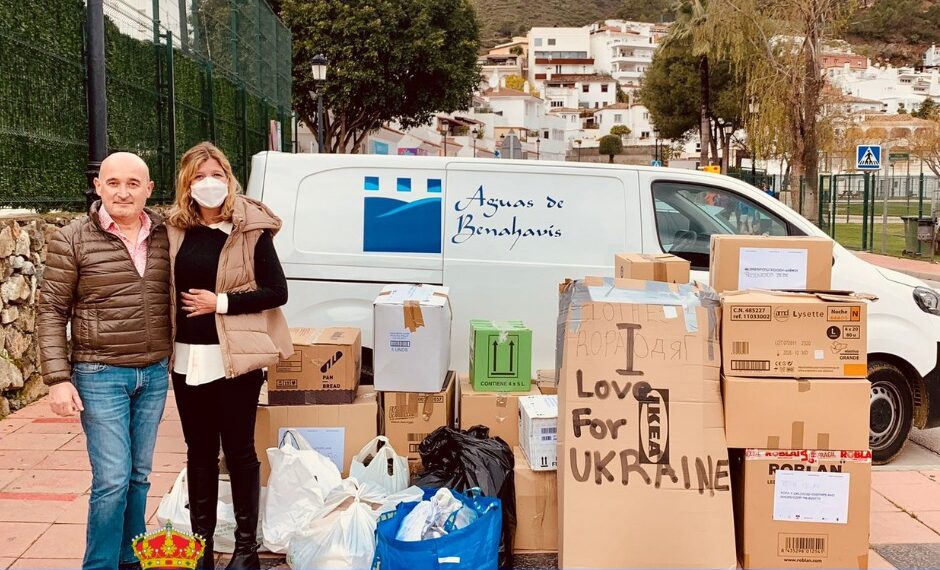 Camiones llenos de solidaridad salen desde Benahavís para ayudar a refugiados de Ucrania