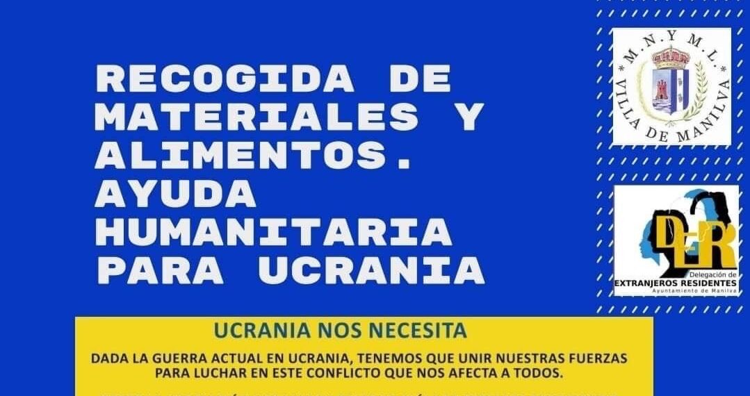 Manilva recoge alimentos y materiales sanitarios para ayudar al pueblo ucraniano