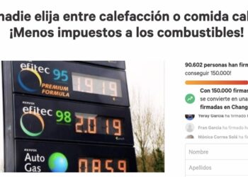 Más de 92.000 personas se suman a la petición al Gobierno para bajar impuestos a los carburantes