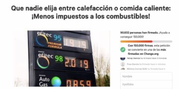 Más de 92.000 personas se suman a la petición al Gobierno para bajar impuestos a los carburantes