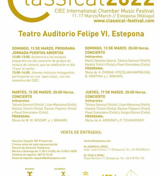 Estepona acoge la tercera edición del Festival Internacional de Música de Cámara