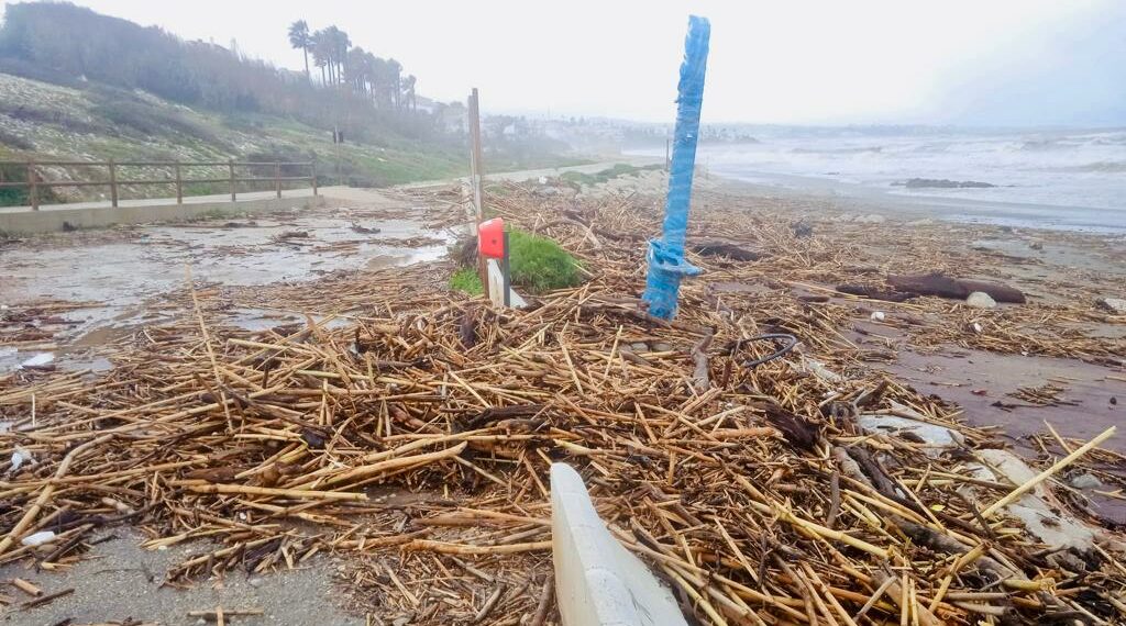 Así han quedado tras el temporal las playas de Casares y Manilva