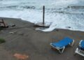 El temporal en Mijas destroza las playas que ya estaban acondicionadas para Semana Santa