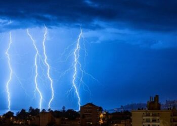 Activado el aviso amarillo por tormentas durante el jueves en la Costa del Sol