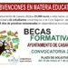 Últimos días para solicitar las Becas Formativas 2022