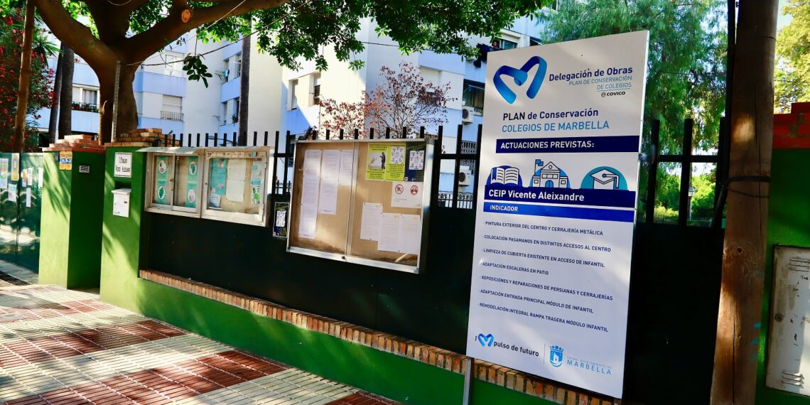 El Ayuntamiento de Marbella acometerá reformas en tres colegios con un presupuesto de cerca de un millón de euros