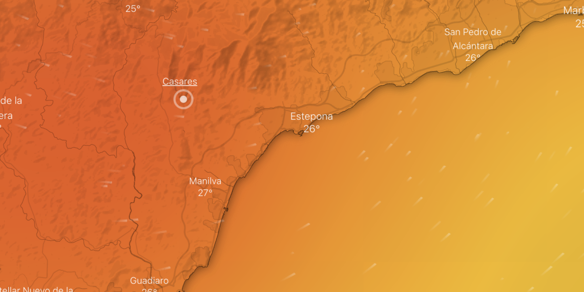 Manilva y Casares superarán ampliamente los 30 grados este fin de semana