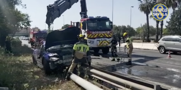 Destrozan un deportivo en el centro de Sevilla a 180km/h tras salir a dar una vuelta desde Marbella