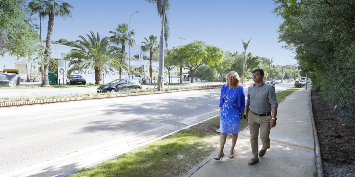 Finalizados los trabajos de revitalización de la avenida Príncipe de Hohenlohe en Marbella