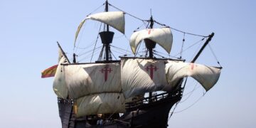 La Nao Victoria vista Fuengirola en su gira Exploraterra 2022