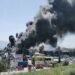 Extinguido el incendio en el desguace de Málaga capital